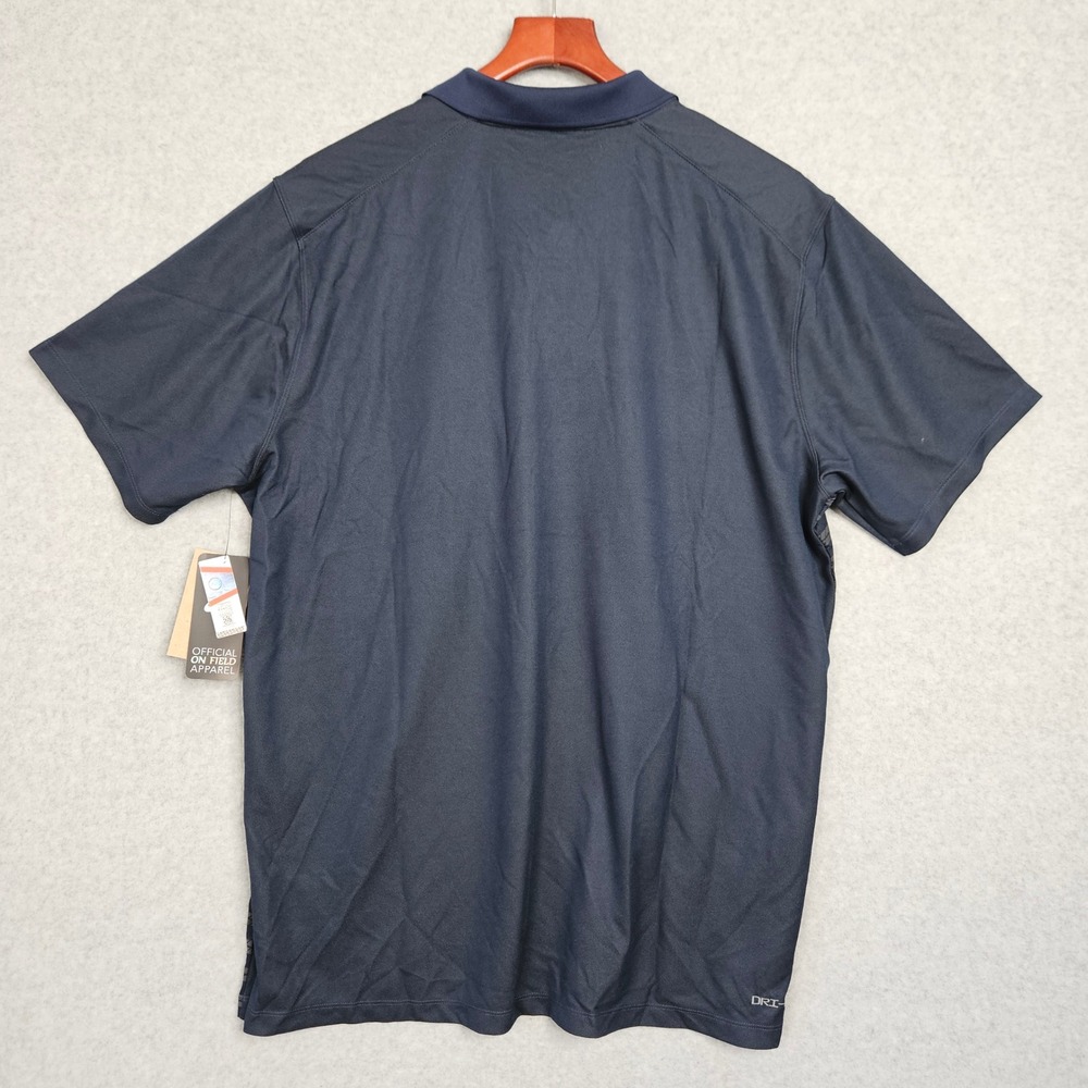 Nike Arizona Wildcats Dri-FIT Polo Shirt Mens XL Navy Blue Striped NCAA On Field - Picture 7 of 8